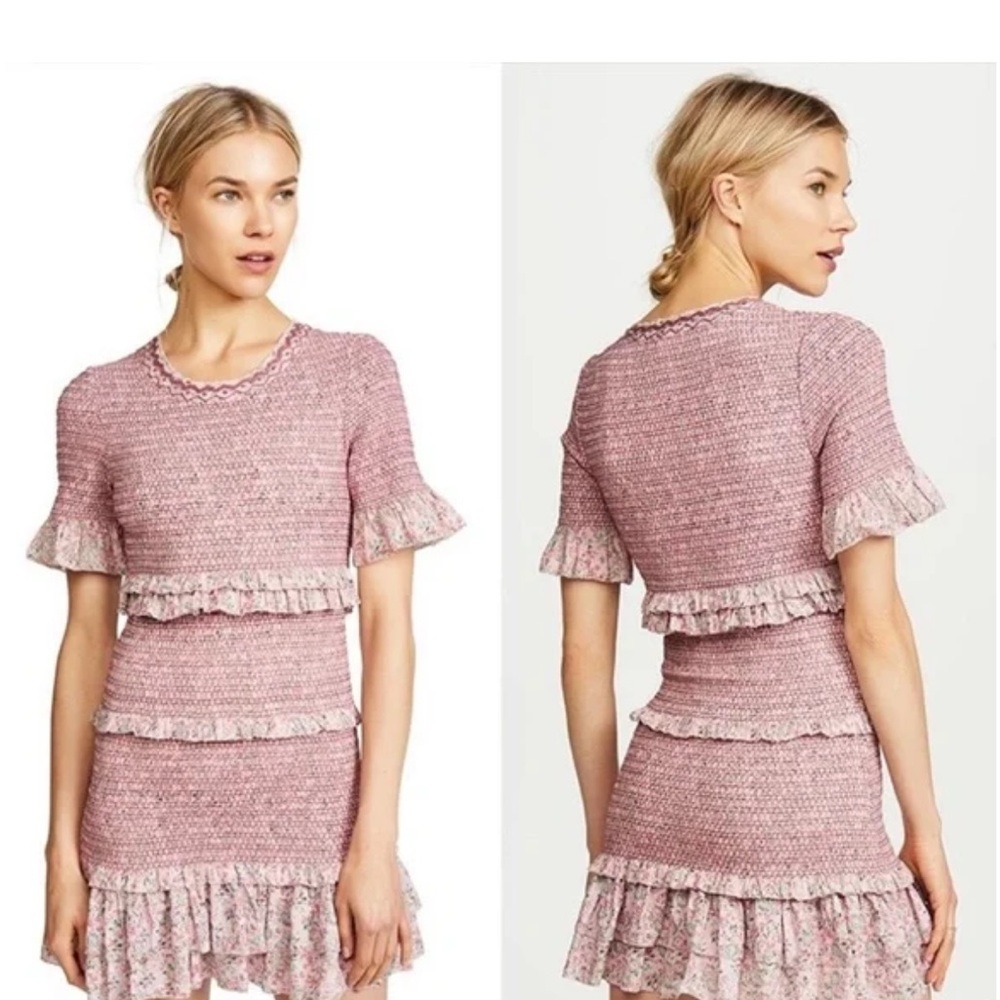 Loveshackfancy Aveline Smocked Mini Dress